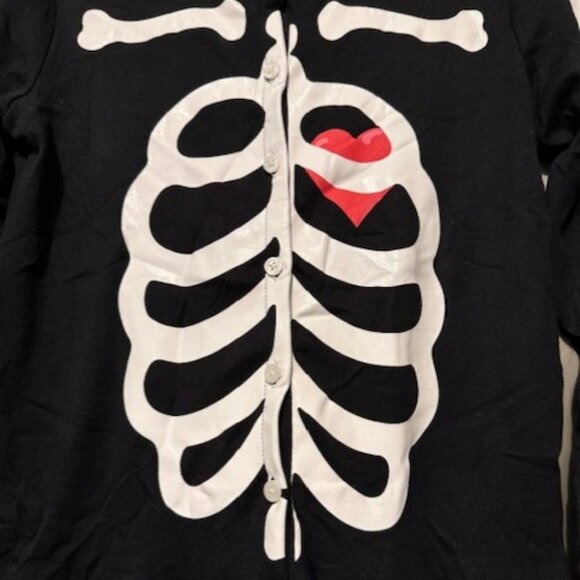 NWT - Glow-in-the-Dark Skeleton with heart One-Piece Jumpsuit - Unisex - Picture 12 of 16